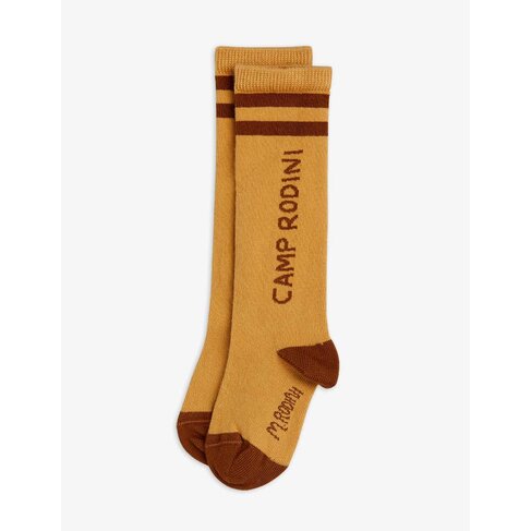 Mini Rodini Camp Rodini Knee-High Socks - Beige