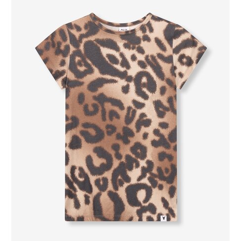 ALIX Knitted animal t-shirt dress - animal