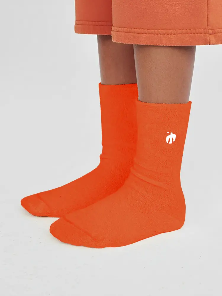 True Artist Socks no01 Bright Orange
