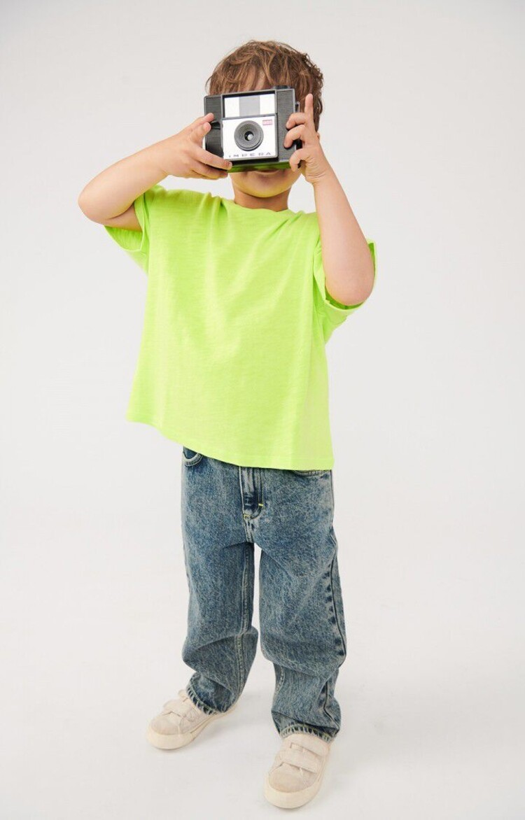 American Vintage SONOMA T-shirt - Yellow Fluo