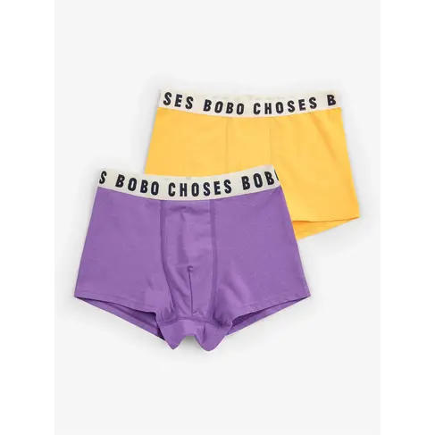 Bobo Choses Bobo Choses boxer shorts set -Purple/Yellow