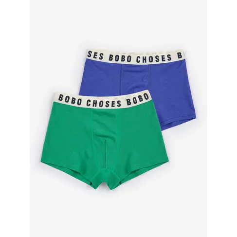 Bobo Choses Bobo Choses boxer shorts set - Blue / Green
