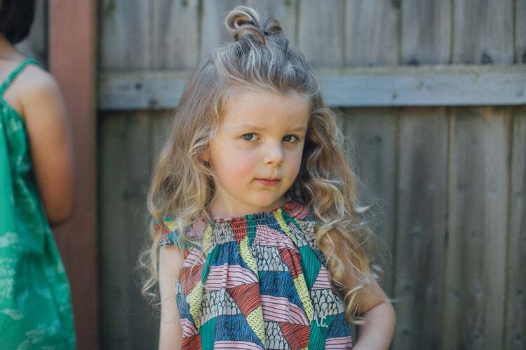 Bobo Choses Ethnic all over ruffled woven dress