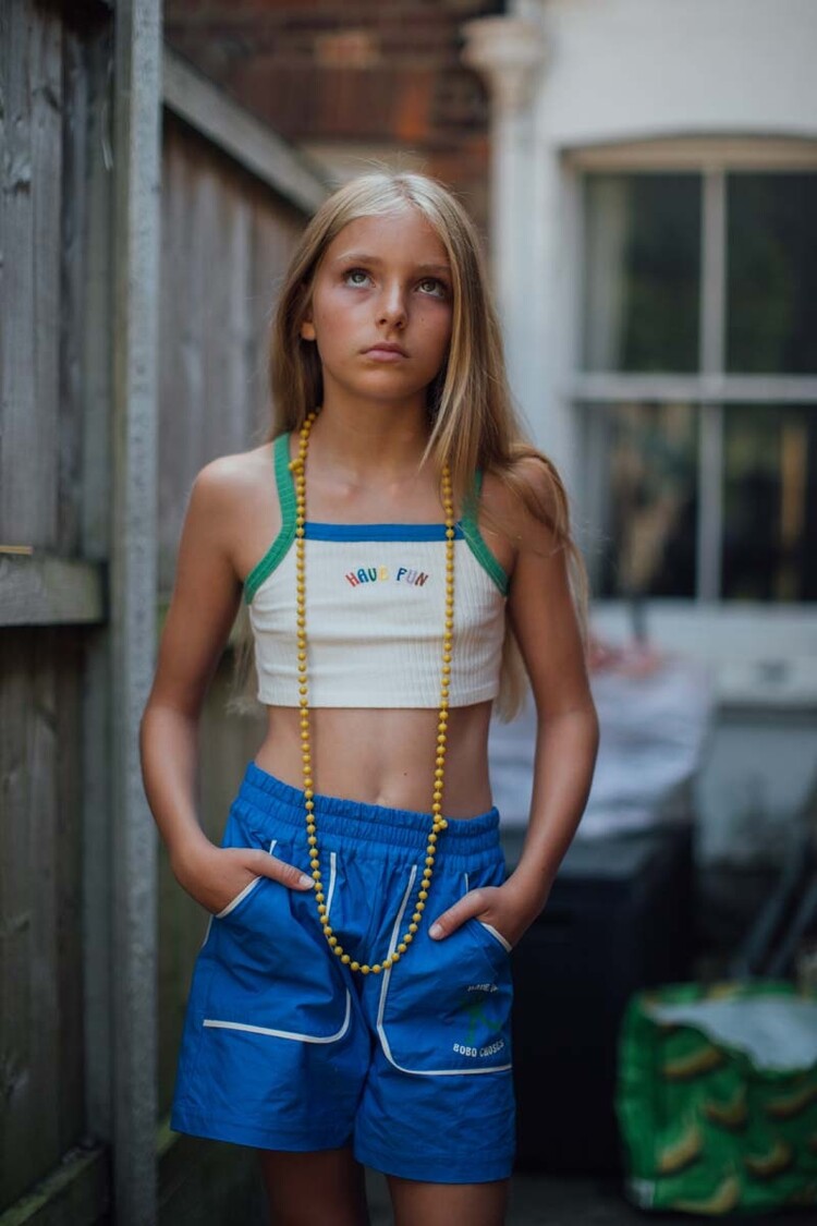 Bobo Choses Mr. Have Fun woven bermuda shorts