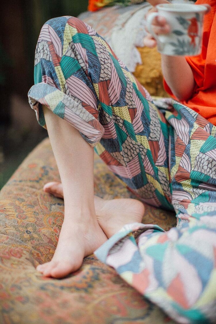 Bobo Choses Ethnic all over woven pants