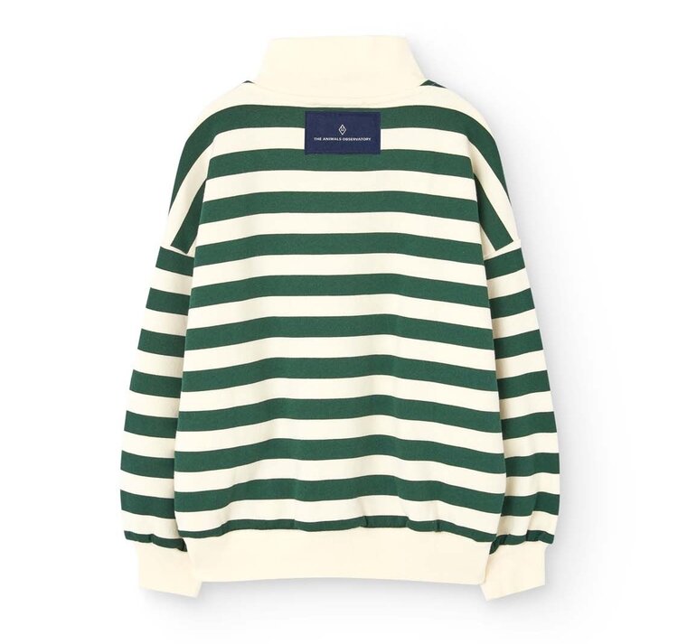 The Animal Observatory Blowfly Sweatshirt - Green Stripes