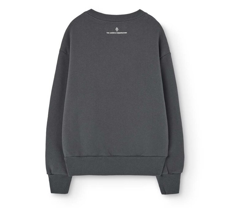 The Animal Observatory Bear Sweatshirt - Dark Gray Flowers