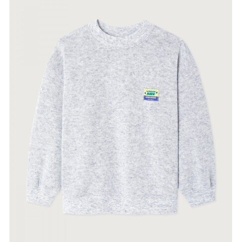 American Vintage Evona Sweater - Gris Clair Chine