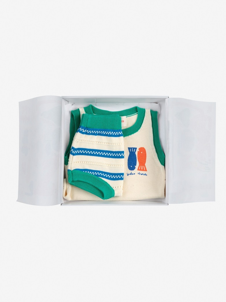Bobo Choses Lucky Fish knitted set