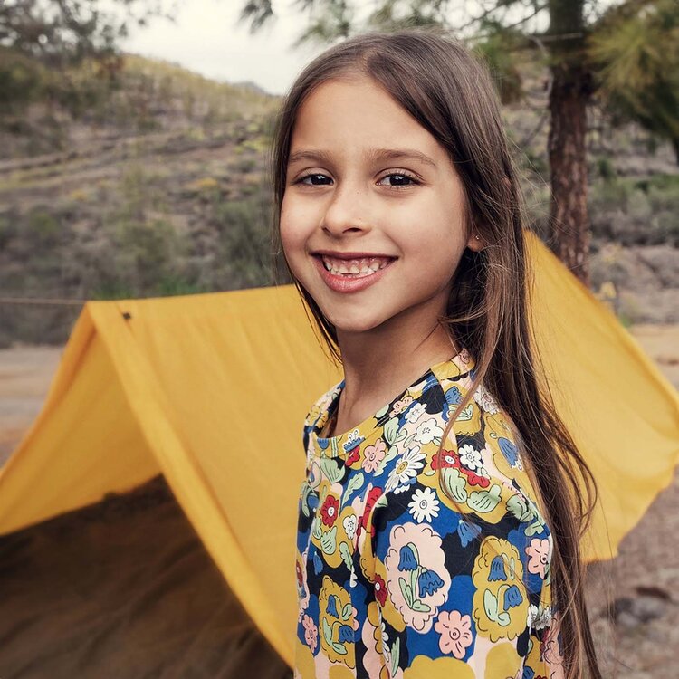 Mini Rodini Flowers aop ss tee - Multi