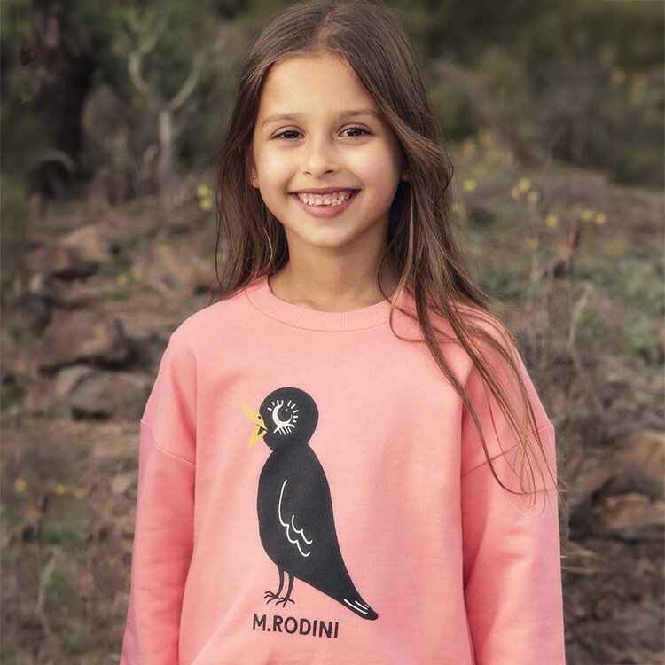 Mini Rodini Blackbird SP Sweatshirt - Pink