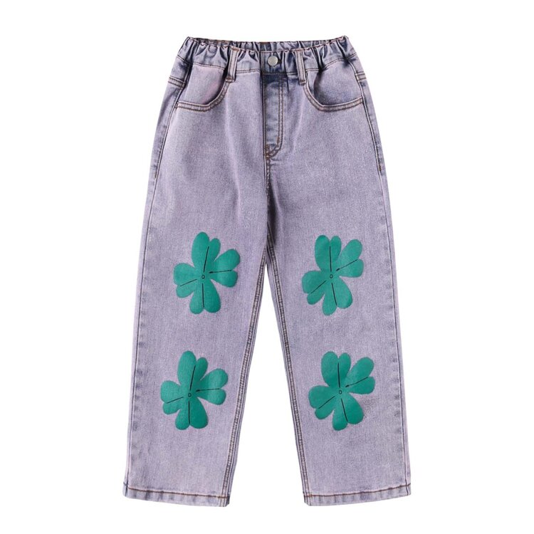 Jelly Mallow Lucky Clover Denim Pants