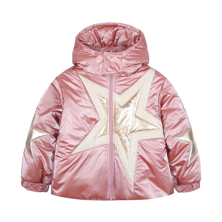 Jelly Mallow Shining Star Padded Jacket - Pink