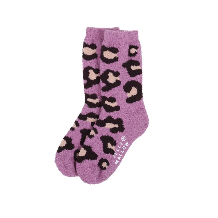 Jelly Mallow Leopard Tarry Socks Set