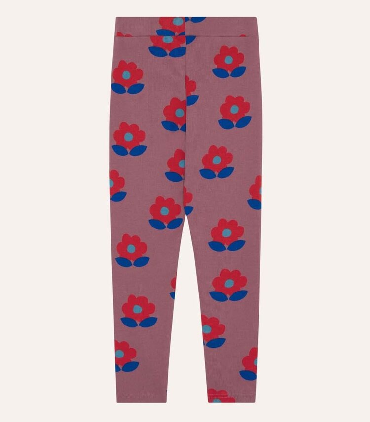 The Campamento Big Flowers Purple Leggings