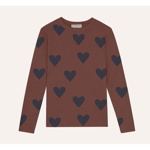 The Campamento Hearts Brown Tshirt