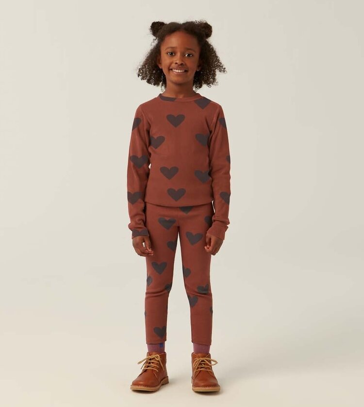 The Campamento Hearts Brown Tshirt