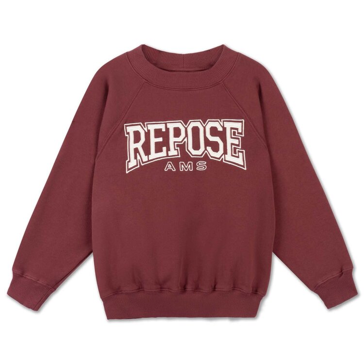 REPOSE AMS Raglan Sweater - Royal Burgundy