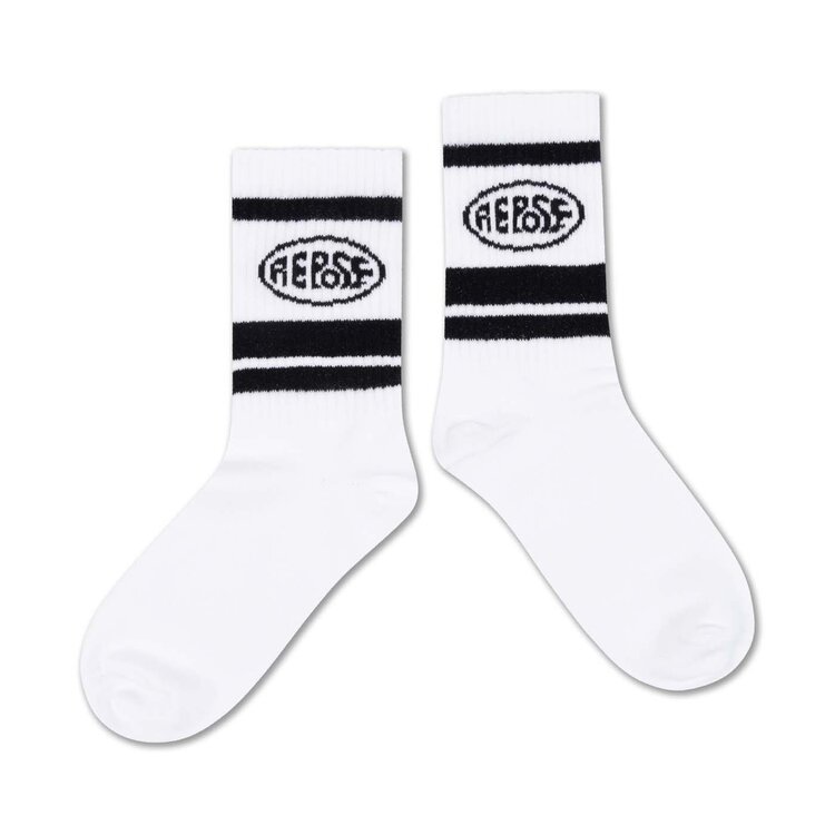 REPOSE AMS Sporty Socks - White Logo