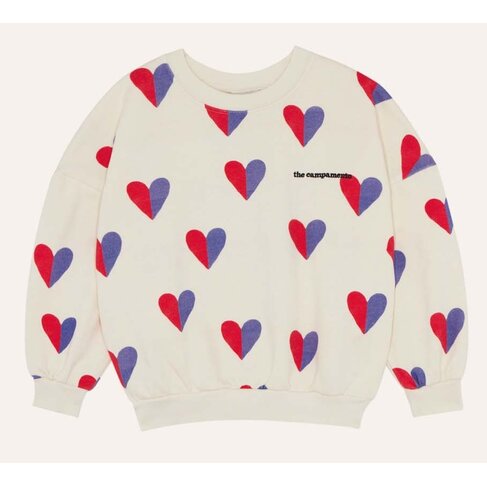 The Campamento Bicolor Hearts Sweatshirt