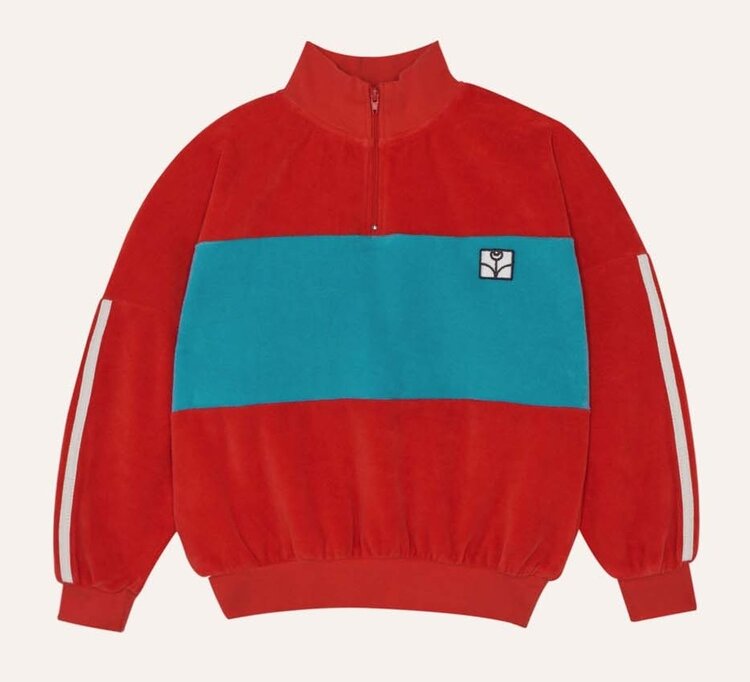 The Campamento Red Contrast Sweatshirt
