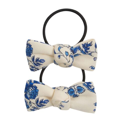 Emile et Ida 2 Elastiques Noeud - Orchid Blue