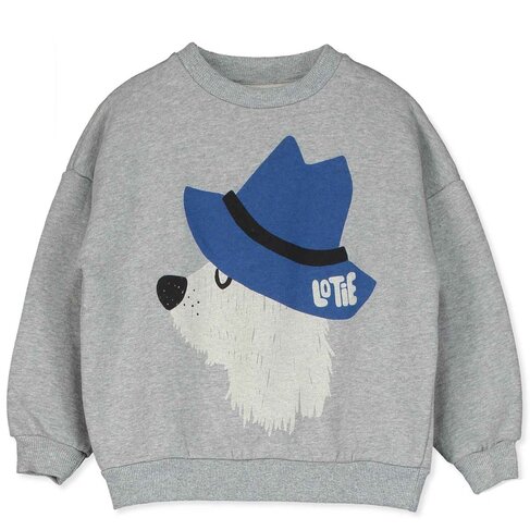 Lotiekids Sweatshirt Chill Dog - Grey Melange