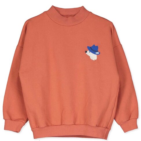 Lotiekids Sweatshirt Chill Dog Embroidery - Cream