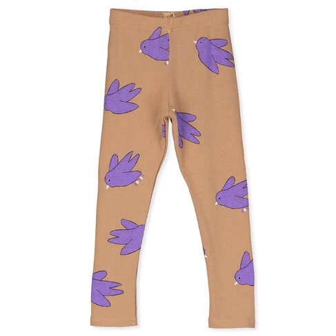 Lotiekids Flowing Birds Leggings - Toasted