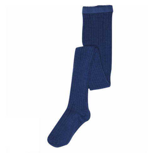 MP Denmark Cotton rib tights - True Blue