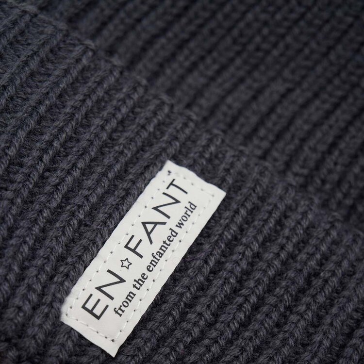 Enfant Beanie w. Lining - Ebony