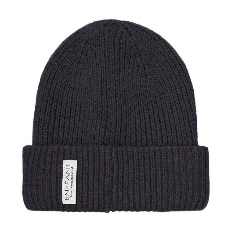 Enfant Beanie w. Lining - Ebony