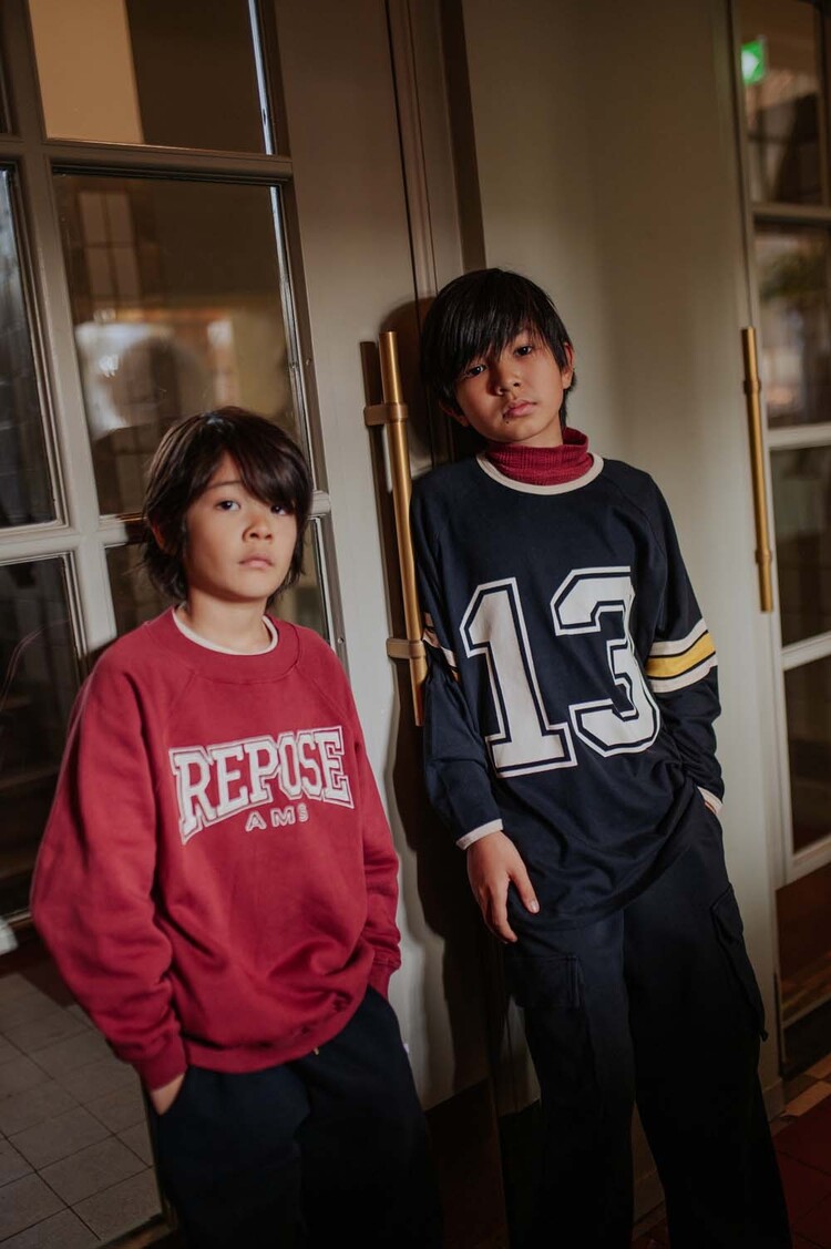 REPOSE AMS Raglan Jersey Long sleeve - Graphic Night