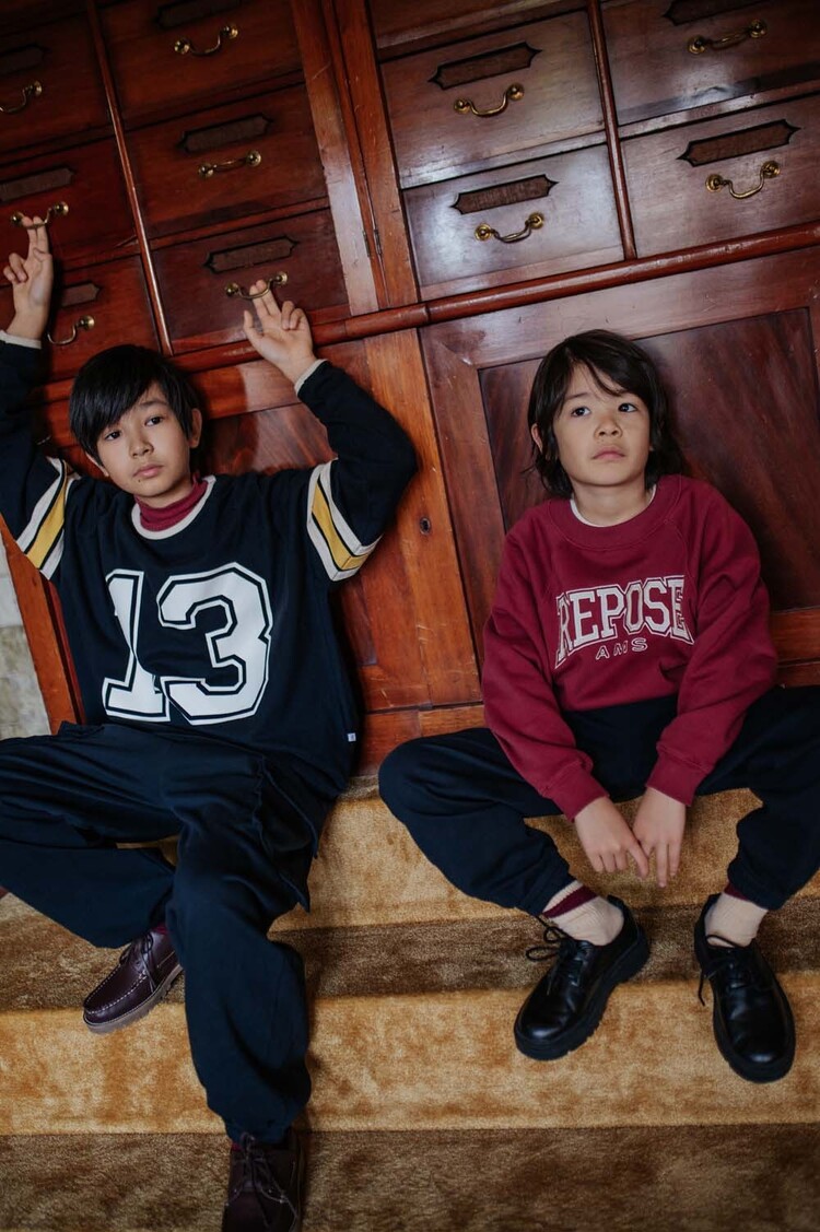 REPOSE AMS Raglan Jersey Long sleeve - Graphic Night