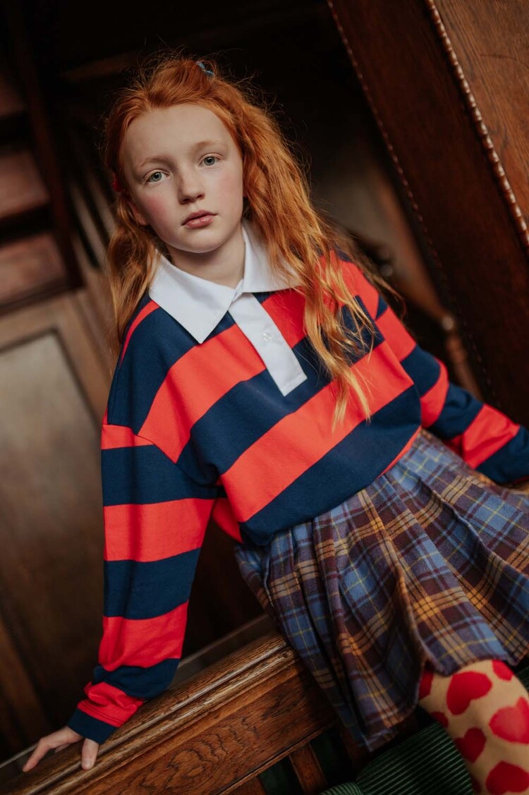 REPOSE AMS Pleated Skirt - Check