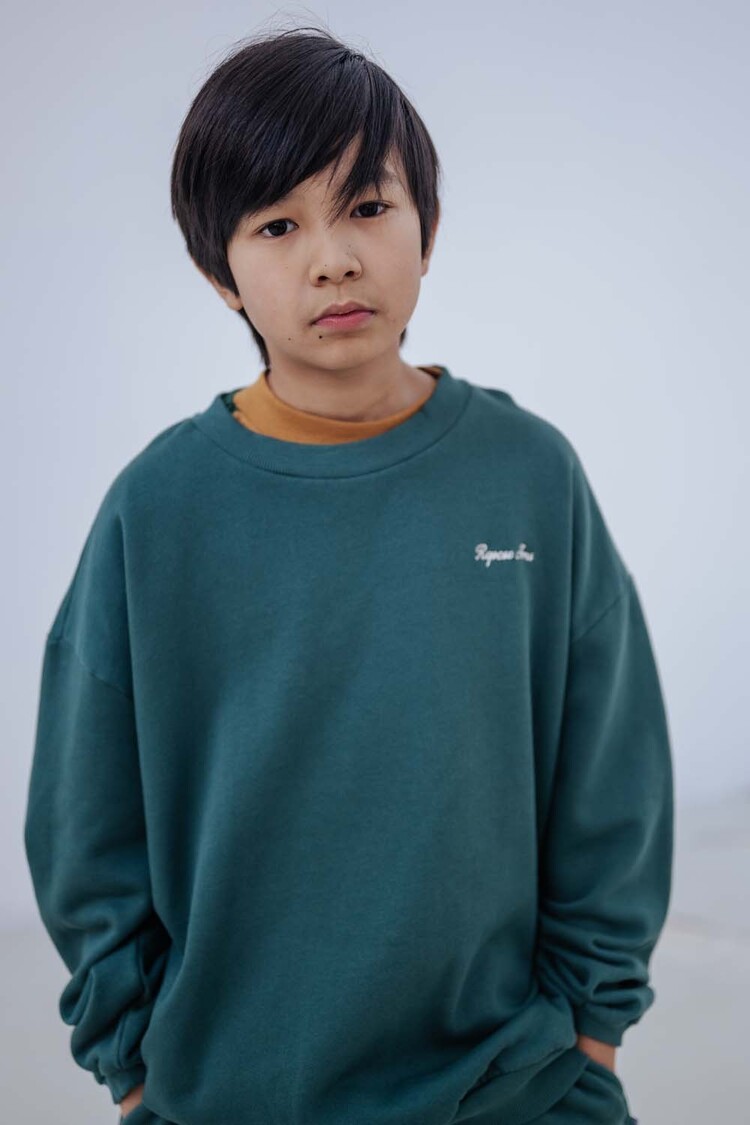 REPOSE AMS Cozydrop Sweater - Country Green