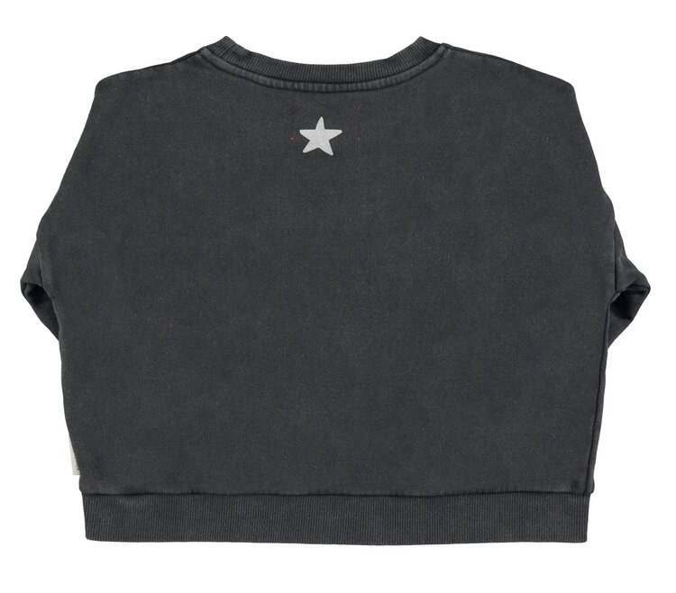 Piupiuchick Sweatshirt |Faded black w/ "Jimi Hendrix" print