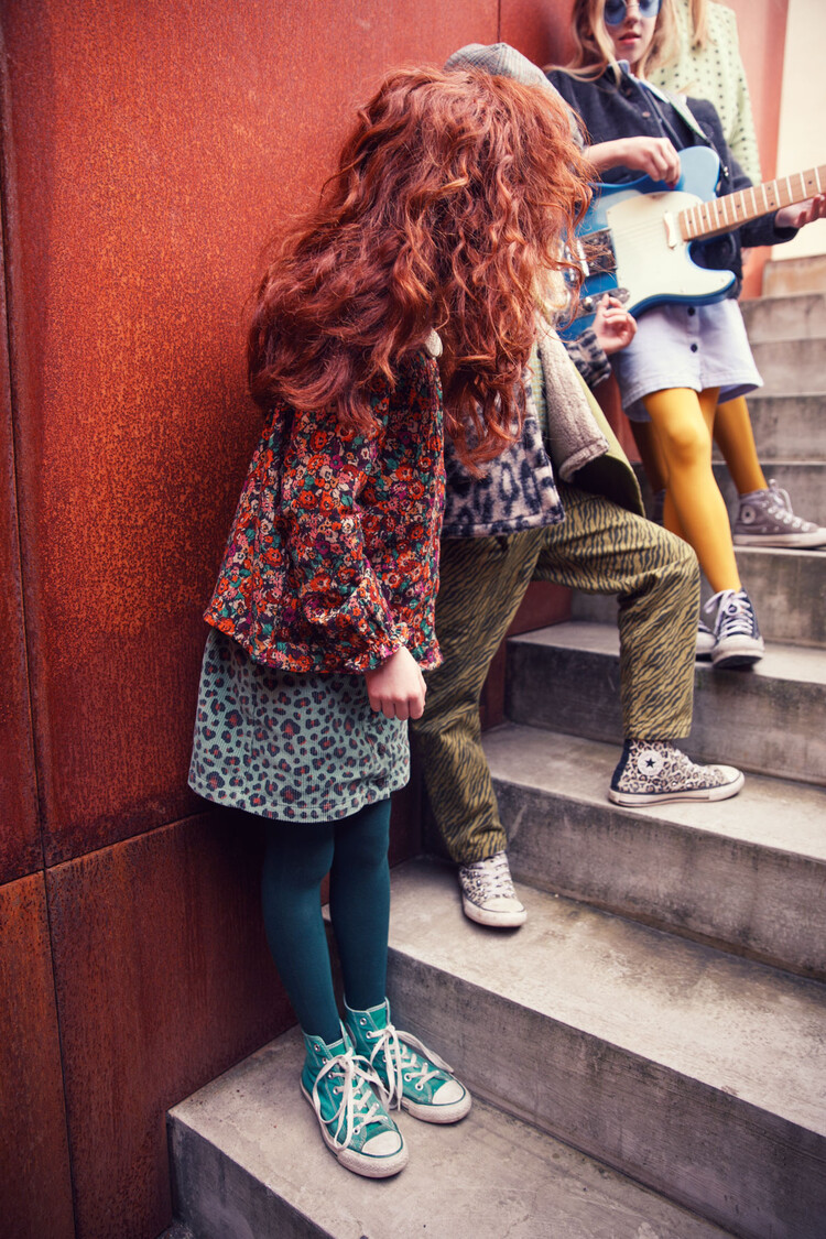 Piupiuchick Short skirt | Green w/ animal print