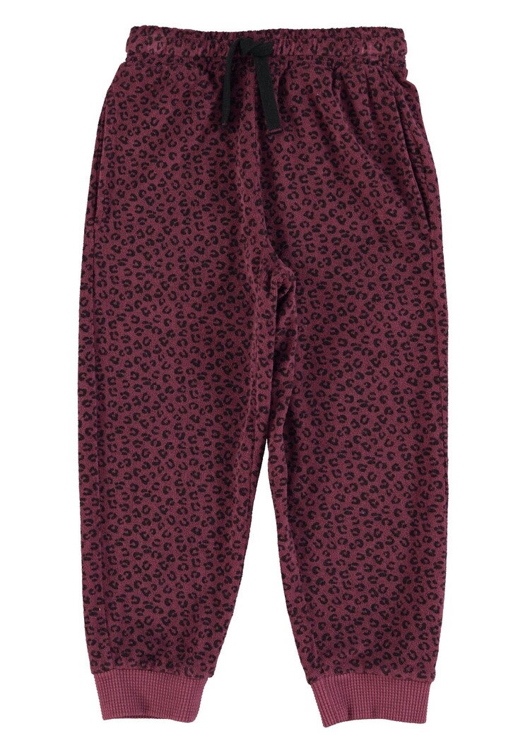 Piupiuchick Jogging pants | Aubergine w/ animal print