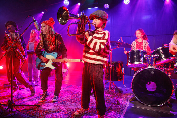 Piupiuchick Jogging pants | Eggplant w/ animal print