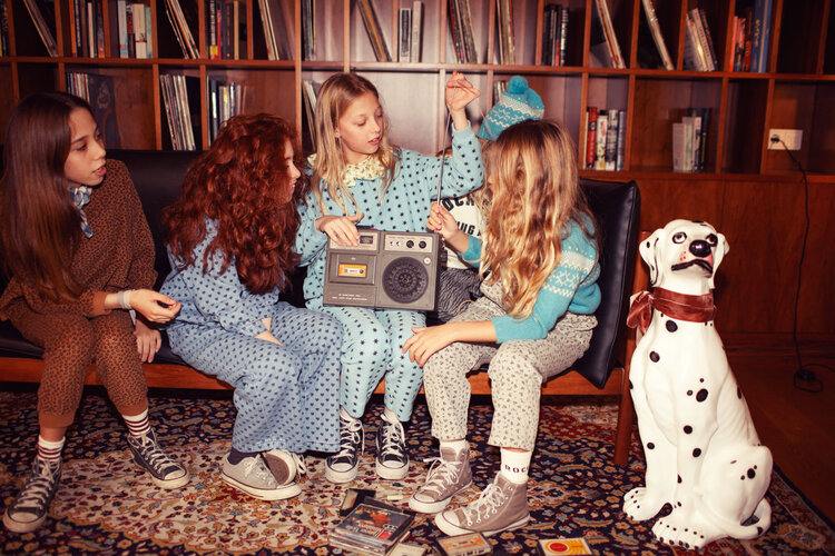 Piupiuchick Socks | Eru & bordeaux stripes