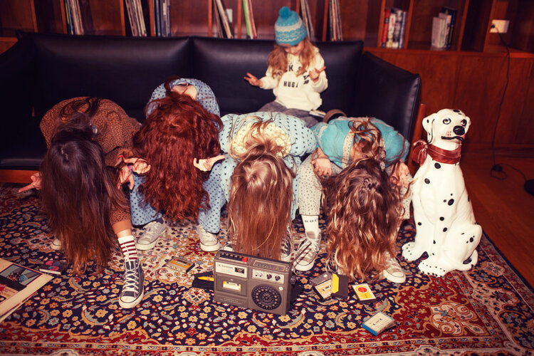 Piupiuchick Socks | Eru & bordeaux stripes