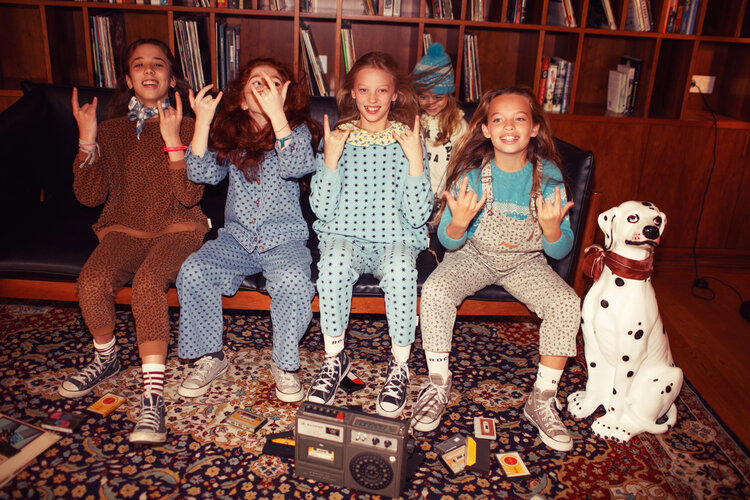 Piupiuchick Socks | Eru & bordeaux stripes