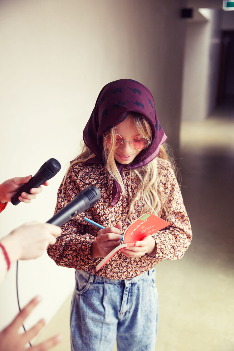 Piupiuchick Mom fit trousers | Washed blue denim