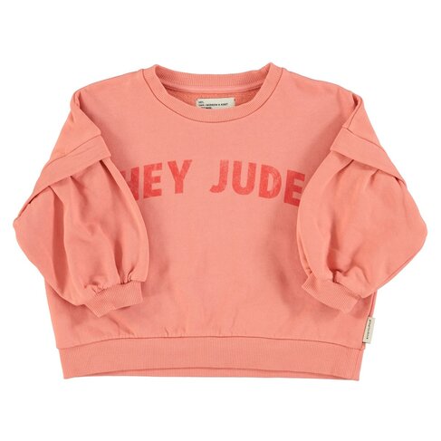 Piupiuchick Sweatshirt | Pink w/ "hey jude" print