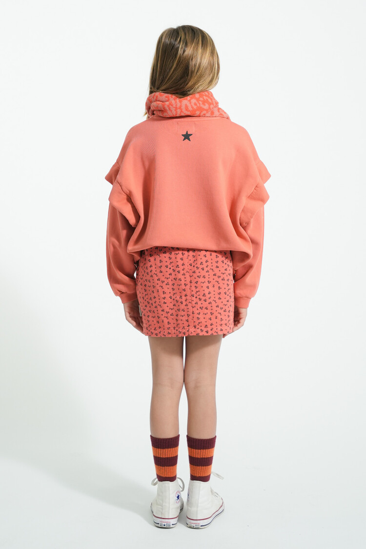 Piupiuchick Socks | Bordeaux w/ orange stripes