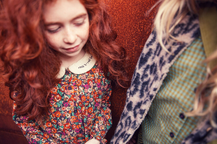 Piupiuchick Peter pan collar blouse | Multicolor flowers