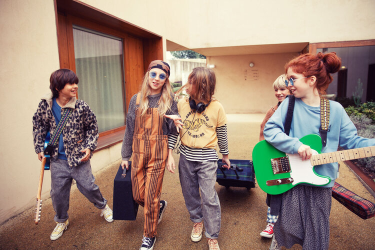 Piupiuchick Mom fit trousers | Washed black denim