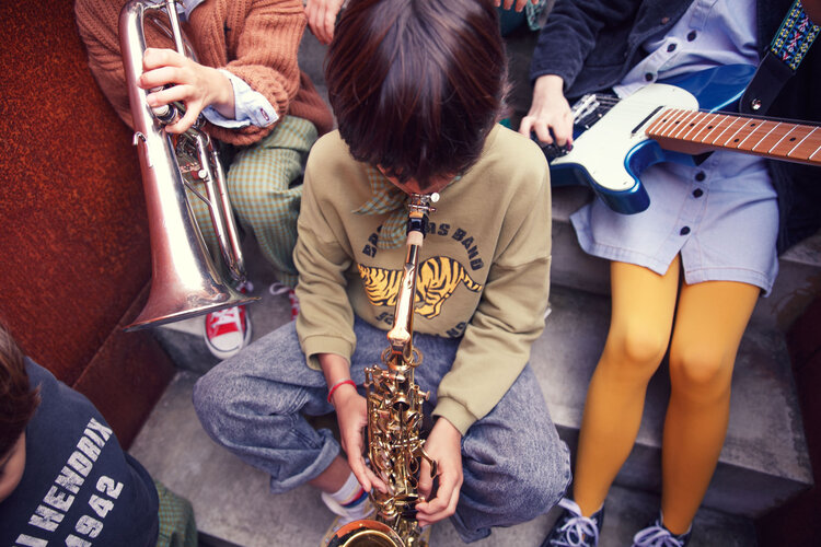 Piupiuchick Sweatshirt | Olive green w/ tiger print