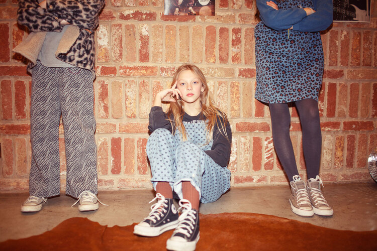 Piupiuchick Flare trousers | Grey w/ zebra print